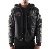 Vintage 1960 Las Vegas Raiders Hooded Bomber Jacket